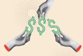 dollar signs and hands