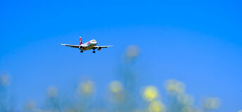 Passenger airplane Swiss Airbus A320-214 registration HB-IJP landing at Swiss Airport Zürich Kloten on a sunny spring day. Photo taken May 1st, 2025, Zurich Kloten, Switzerland.