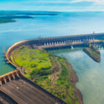 An aerial photo of the Itaipu Dam in Paraguay