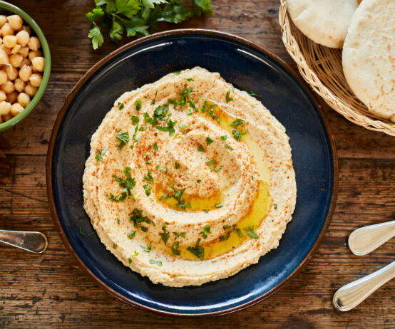 Hummus in a bowl