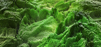 Abstract green to represent forest from above