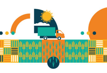 Three key trends in farmland investing An illustration of a van driving through farmland